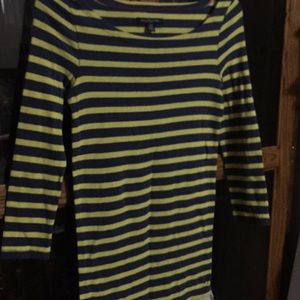 American eagle blue and yellow top